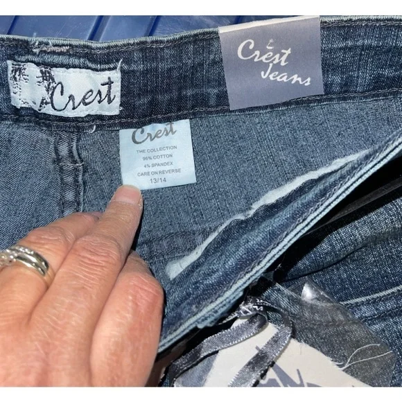 NWT- Crest Jeans, style # P890734 . Bootcut Size 13/14. New-old stock - Picture 5 of 6